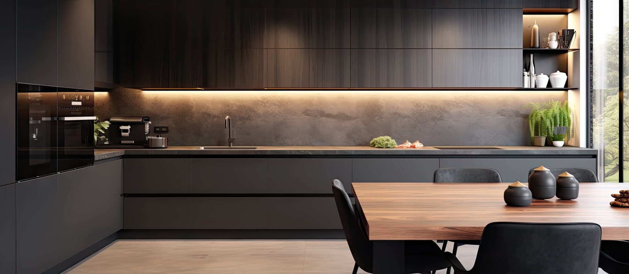 Cuisine Linéaire Anthracite